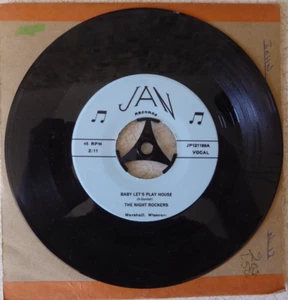 THE NIGHT ROCKERS 45 RE- BABY LET'S PLAYHOUSE-UNISSUED 50s ROCKABILLY - Picture 1 of 7