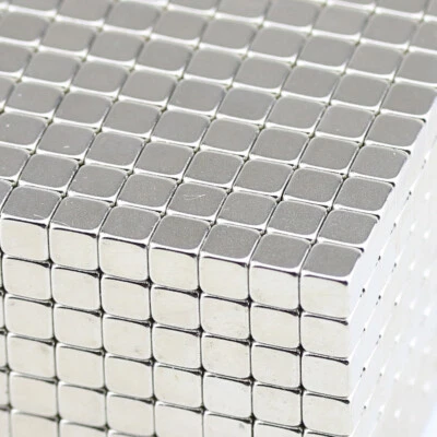 MAGNETHANDEL ® 10 SUPER STARKE NEODYM QUADER BLOCK MAGNETE 5x5x5 mm NdFeB N52 BÜRO TAFEL 1,6 KG