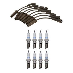 Denso Wire Set 7mm and 8 Platinum TT Spark Plugs 0.04 Kit For Caddy Chevy GMC V8