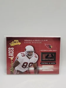 Playoff Absolute Memorabilia 2001 - Combos de cuero y cordones #LL1 David Boston/75 - Imagen 1 de 2
