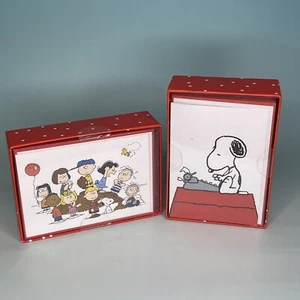 Peanuts Gang & Snoopy 32 leere Notizkarten und Umschläge Charlie Brown Woodstock - Bild 1 von 4