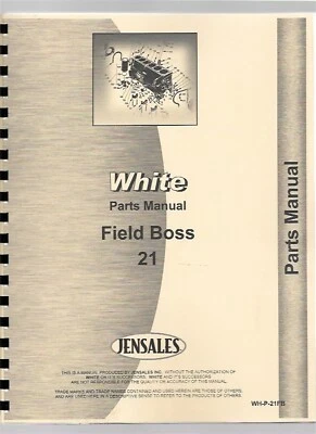 White 21 Field Boss Tractor Parts Manual Catalog - Image 1 of 4