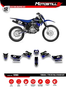 KIT DE CALCOMANÍAS YAMAHA TTR 125 2008-2023 GRÁFICAS - Imagen 1 de 4