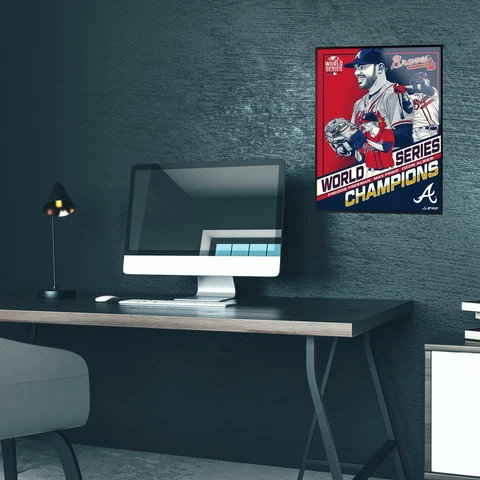 Phenom Gallery Ozzie Albies Atlanta Braves 2021 World Series Champs Print Cover