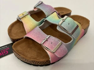 Sandalias Niña Arco Iris Pastel Multicolor Talla L (2/3) Grandes Nuevas Con Etiquetas A43 - Imagen 1 de 12