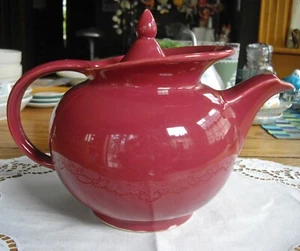 Vintage Hall weinrot Teekanne Teekanne mit Deckel ~  - Bild 1 von 12