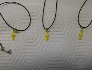 PIKMIN NECKLACE YELLOW **CHOICE** LEAF BUD FLOWER - Picture 1 of 4
