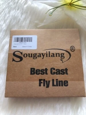 Рыболовная нахлыстовая леска Sougayilang 100 футов вес вперед оранжевая 7F новая в коробке  - Изображение 1 из 4