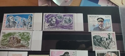 timbres neuf Monaco sans traces de charnières -différentes année - Photo 1/4