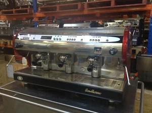San Marino Lisa R 3 Group Red Commercial Coffee Machine - Picture 1 of 9
