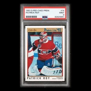 1991-92 OPC #14 Premier Patrick Roy PSA 9 MINT Montreal Canadiens HOF - Bild 1 von 4