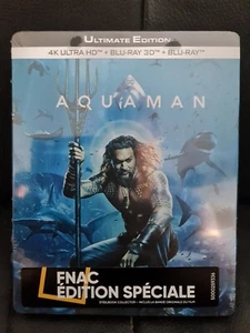 BLU RAY 4k + 3D + normal Steelbook AQUAMAN 1 JAson Momoa Nicole Kidman - Photo 1/2