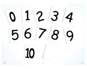 Números magnéticos 0 - 10 12p para profesores de matemáticas uso de recursos en pizarras blancas juguete para niños - Imagen 1 de 1