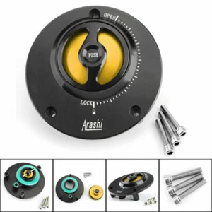 CNC Gold Tankdeckel Fuel Cap Für Yamaha FJR1300 XJR1300 XJ6 DIVERSION 06-16 AH - Bild 1 von 7