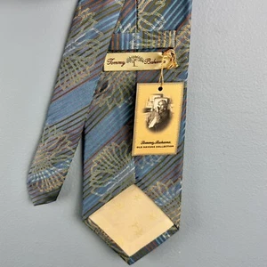NWT Tommy Bahama Old Havana Multicolor Striped Floral Tropical Silk 4" Necktie - Picture 1 of 4