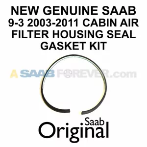 NEW GENUINE SAAB 9-3 CABIN FILTER HOUSING SEAL GASKET KIT 2003-2011 OEM 32019566 - Picture 1 of 3