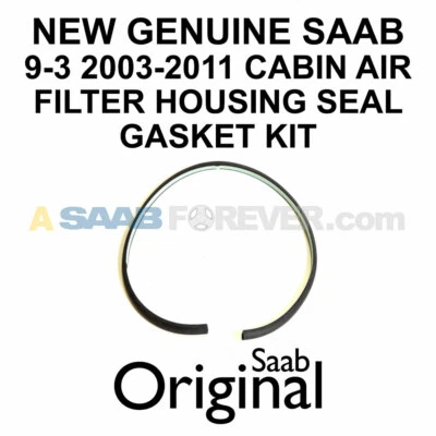 НОВЫЙ ПОДЛИННЫЙ SAAB 9-3 КАБИНЫ ФИЛЬТР КОРПУС УПЛОТНЕНИЕ ПРОКЛАДКА НАБОР 2003-2011 OEM 32019566 - Изображение 1 из 3