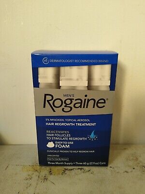 Rogaine Foam 5% Minoxidil Hair Regrowth Treatment Men's 3 Months, EXP 2024/01  • 83.64$