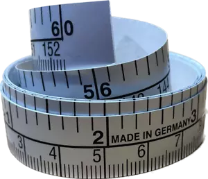 Massband selbstklebend Schneidermassband 150 cm 59 inch -Made in Germany- - Bild 1 von 3