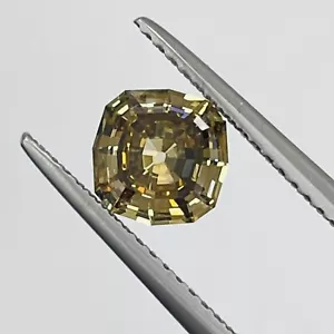 GIA Certified Natural Loose Diamond Square Step Cut 1.10 Carat Brown Color - Picture 1 of 12