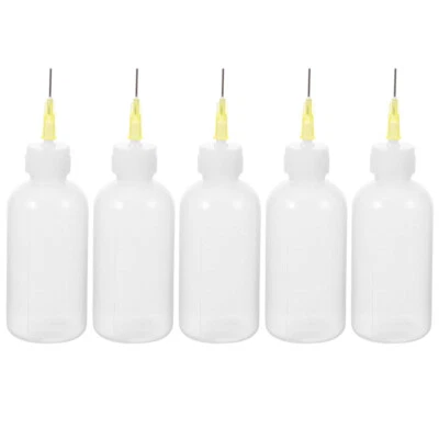 5 Pcs Needle Dispenser Bottle Fine Tip Applicator Bottles Squirt Pointed 50cc - Image 1 of 4