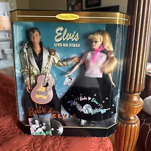 Barbie Loves Elvis Collector Edition Doll Set 1996 Mattel 17450 - Picture 1 of 7