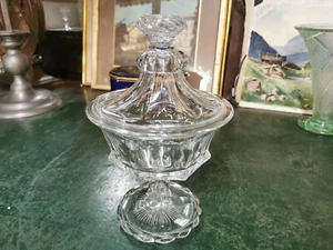 BACCARAT grand drageoir Cristal Taillé à Côtes Plates du XIXème Siècle. - Picture 1 of 10