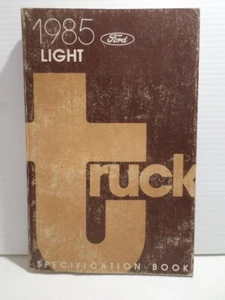 Ford Light Truck 1985 manual de libro de especificaciones - Imagen 1 de 4
