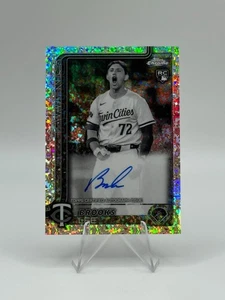 2025 Topps Chrome Brooks Lee RC Auto Black & White Mini Diamond Refractor SSP - Picture 1 of 2