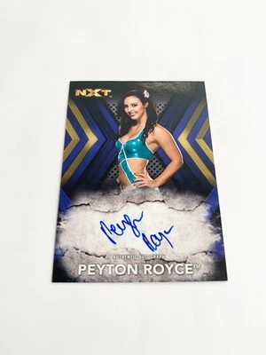 Peyton Royce Auto Blue 33/50 2017 Topps WWE NXT Card # RA-PR - Image 1 of 2