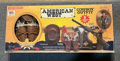 Tootsie Toy AMERICAN WEST Juego de Vaquero Gorra Rifle con Par de Pistolas de Gorra y Conjunto Foto 1 de 4