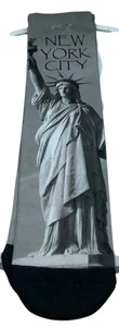 New York City Statue Of Liberty Graphic Novelty Crew Socks Urban Travel Souvenir - Picture 1 of 2