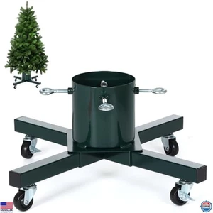 Heavy-Duty Christmas Tree Stand for Live Trees, Adjustable Base, Fits Up to 8 ft - Picture 1 of 7