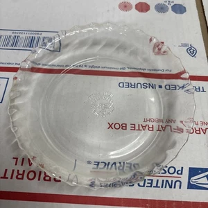Vintage PYREX Mini Pie Tart Plate Pan 206 Scalloped Fluted Edge 6 Inch Clear USA - Picture 1 of 5