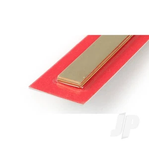 K&S 9844 Brass Strip Sheet Plate Flat Bar 12mm x 300mm x 1mm (3 pcs) - Picture 1 of 1