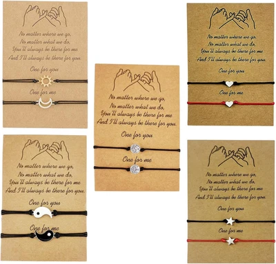 10 Pezzi Lunga Distanza Bracciali, Corrispondenza Braccialetto, Promessa Braccia - Immagine 1 di 4