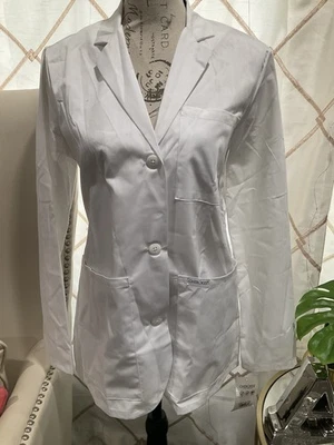 WHITE CHEROKEE SCRUBS PROFESSIONAL WHITES WOMEN LAB COAT - Image 1 of 4