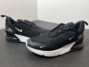 Nike Air Max 270 TD Kids Size 2Y Black White Sneaker Shoes Casual AO2372-001 - Picture 1 of 8
