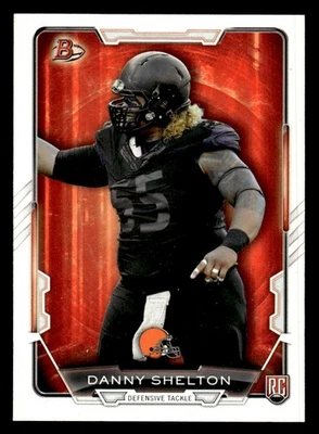 2015 Bowman #12 Danny Shelton Rookies Rookie Card Cleveland Browns - Image 1 of 2