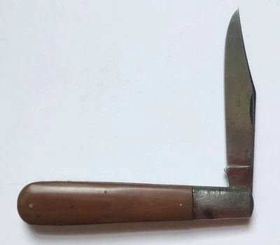 Cuchillo Plegable Vintage Estuche Probado XX Grand Daddy Barlow 1920-1940 Mango Madera Foto 1 de 4