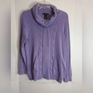 Preswick & Moore lila Wasserfallausschnitt Pullover Größe Large - Bild 1 von 4