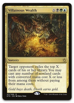 Villainous Wealth #211 (NM) Khans of Tarkir KTK Magic MTG - Image 1 of 2