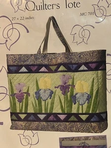 IRIS Garten Rankgitter Designs Quilter Tragetasche Muster fertig 27” x 22” NEU PITTMAN - Bild 1 von 7