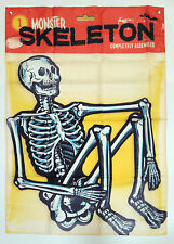 NEW 2018 Creepy Co. Beistle Skeleton Halloween Décor Flag Banner Limited Edition
