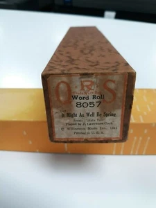 QRS piano roll # 8057 It Might As Well Be Spring from State Fair Lawrence Cook - Picture 1 of 2