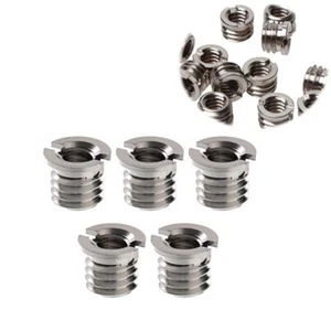 5pcs 1/4 to 3/8 inch Convert Screw Standard Adapter Reducer Bushing Converter - Picture 1 of 7