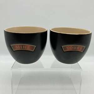 Tazas, tazas, tazones de crema irlandesa vintage Baileys TUYAS y MÍAS - JUEGO DE 2 - Imagen 1 de 7