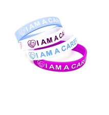 X2 I Am A Carer Wristband Carer Gift NHS Caring Appreciation UK Seller 