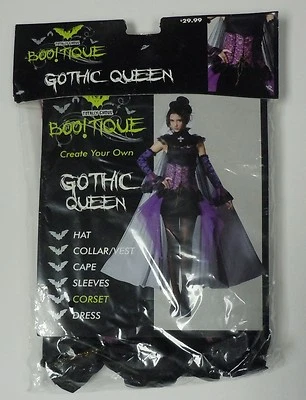 Totally Ghoul Boo!tique Gothic Queen Corset ONLY NEW Halloween Costume Women's - Image 1 of 3