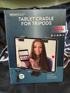 Vivitar iPad Tablet Cradle for Tripods Vlog Podcast NEW FREE SHIPPING - Picture 1 of 16